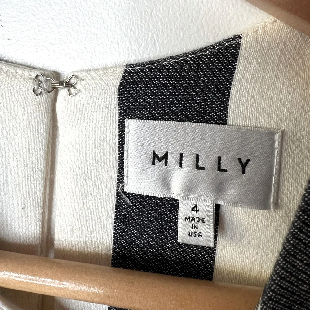 Milly Maya Navy Stripe Dress, 4 - Picture 2 of 8